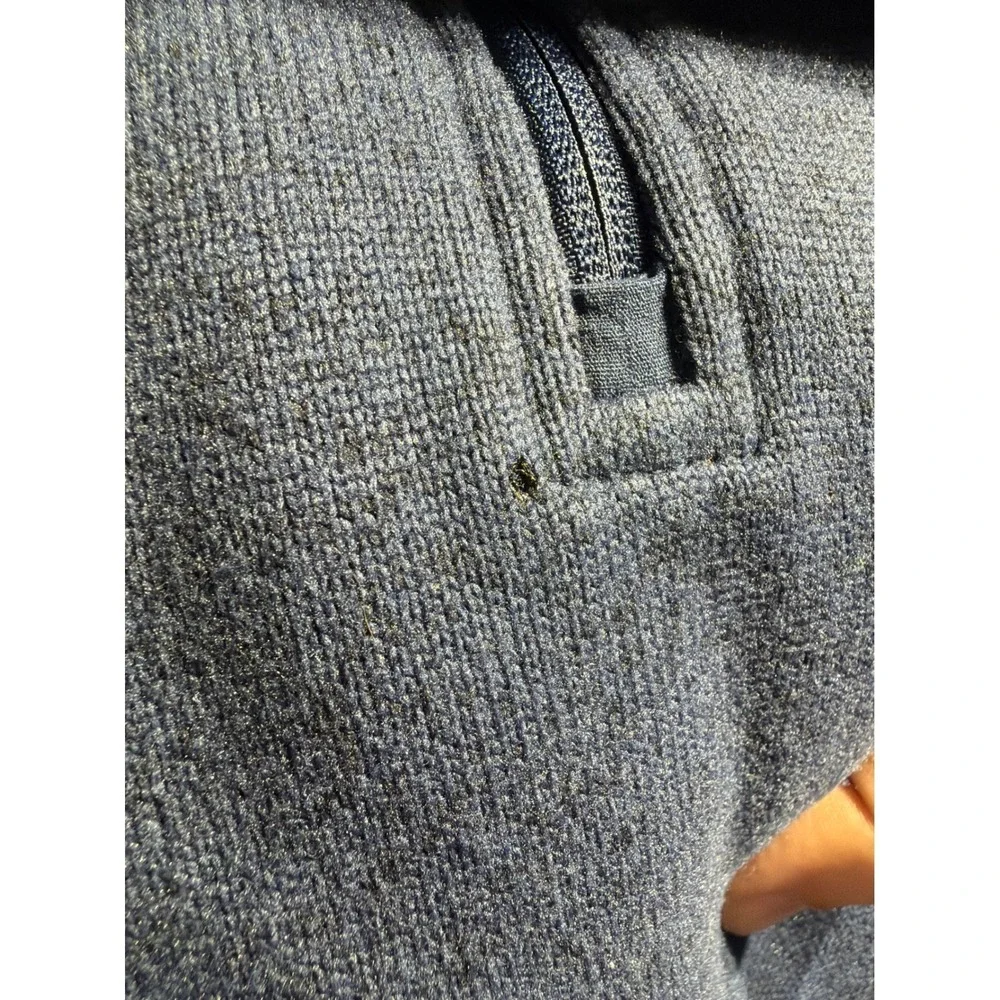 Southern Tide Mens XL Quarter Zip Fleece Pullover Blue Heather 20818-3950